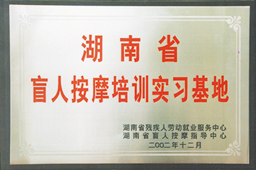 湖南省盲人（rén）按摩培訓實習基地